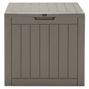 Outdoor Storage Shed With Handles And Lockable Lid-Coffee