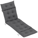 Outsunny Sun Lounger Cushion Only, Garden Lounge Chair Cushion