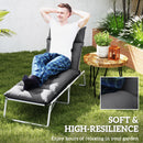 Outsunny Sun Lounger Cushion Only, Garden Lounge Chair Cushion