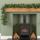 270cm (9ft) x 25cm Snow Tipped King Fir Christmas Garland with Pine Cones