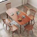 HOMCOM 150 Cm Rectangular Dining Table With Solid Wood Frame, Light Brown