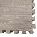 Samuel Alexander Grey EVA Foam Floor Mats 60x60cm Interlocking Gym & Play Mats, Non-Slip, Water Resistant