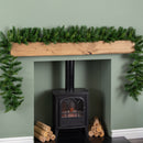 2.7m (9ft) Plain Green Kateson Fir Christmas Garland With 180 Tips