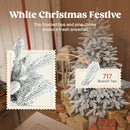 HOMCOM Artificial Christmas Tree Hinged Xmas Tree