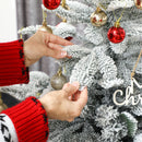 HOMCOM Artificial Christmas Tree Hinged Xmas Tree