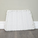 47cm x 46cm Samuel Alexander Foldable Faux Rattan Christmas Tree Skirt in White