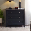 HARBOR 3 DRAWER WIDE CHEST - ANTHRACITE