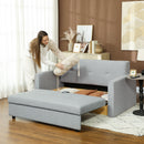 HOMCOM 2 Seater Sofa Bed Convertible Bed Settee w/ 2 Cushions