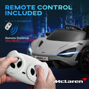 AIYAPLAY Orange McLaren 765LT Licensed 12V Kids Ride On Car W/ MP3 Music