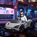 AIYAPLAY Orange McLaren 765LT Licensed 12V Kids Ride On Car W/ MP3 Music