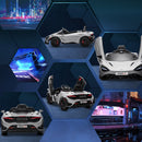 AIYAPLAY Orange McLaren 765LT Licensed 12V Kids Ride On Car W/ MP3 Music