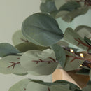 1.8m Eucalyptus Christmas Garland with 130 Warm White LEDs