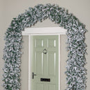 8ft (2.60m) Samuel Alexander Double Door Snow Flocked Christmas Tree Arch with 2000 Tips