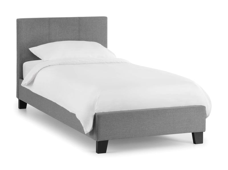 Rialto 90cm Single Bed - Light Grey