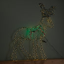 1.4m x 86cm Light up FlexiBrights Standing Christmas Reindeer with 420 Multi-Coloured LEDs