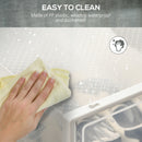 HOMCOM 8PCS Stackable  Plastic Shoe Storage Box for UK/EU