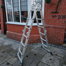 3.46m Lightweight Aluminium Folding Multi-position Work Platform Ladder