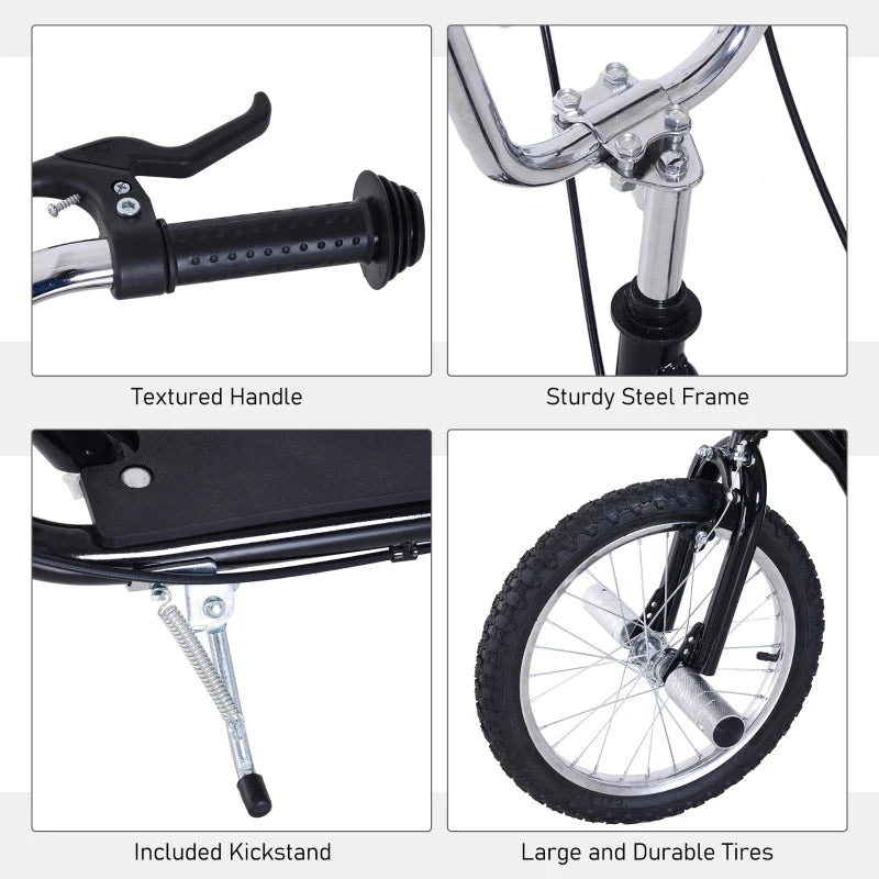 HOMCOM Youth Scooter -  Black