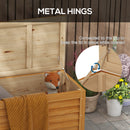 Outsunny 292L Outdoor Storage Box for Patio, Pool, Light Brown