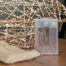 40cm Battery Operated Light up Gold Weave Christmas Tree with Warm White LEDs