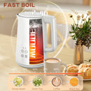 HOMCOM 1.5L 3000W Fast Boil Electric Kettle and 2 Slice Toaster Set