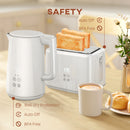 HOMCOM 1.5L 3000W Fast Boil Electric Kettle and 2 Slice Toaster Set