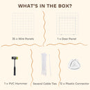 PawHut DIY Pet Playpen 36 Panel for Rabbit Chinchilla Hedgehog, White