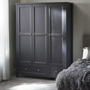 HARBOR 3 DOOR COMBINATION WARDROBE - ANTHRACITE