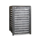 74cm x 1.16m Outdoor Wooden Garden Wheelie Bin Store Storage for 1 Bin in Dark Grey