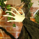 Outsunny Voice Activated Halloween Animatronics Hanging Witch, Purple