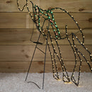 1.4m x 86cm Light up FlexiBrights Standing Christmas Reindeer with 420 Multi-Coloured LEDs