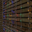1.5m x 2m Light up Cascading Christmas Curtain Light with 240 Multi-Coloured LEDs