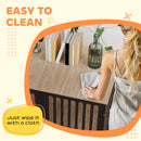 PawHut Dog Crate Furniture with Anti-Chew Resistant Mesh for Dogs - Walnut Brown