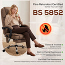 HOMCOM Executive Office Chair, Desk Chair With Massage And Heat, Brown