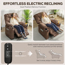 HOMCOM Electric Massage Recliner Armchair with Heat, Reclining Chair, Brown