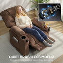 HOMCOM Electric Massage Recliner Armchair with Heat, Reclining Chair, Brown