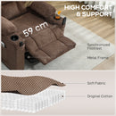 HOMCOM Electric Massage Recliner Armchair with Heat, Reclining Chair, Brown