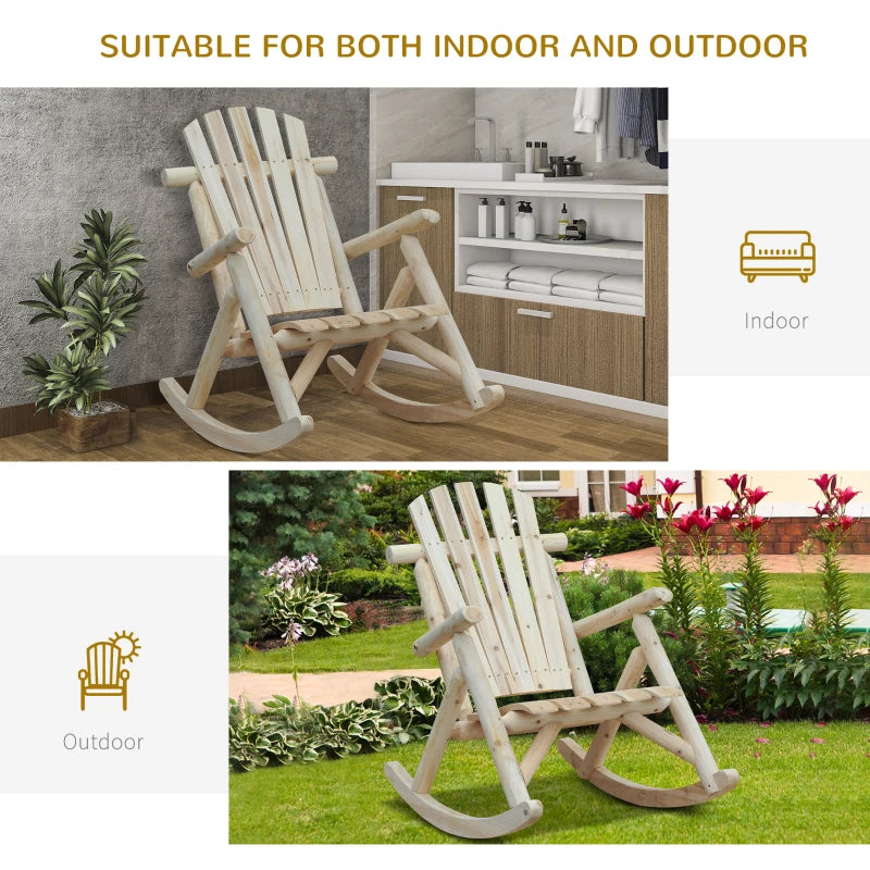 Outsunny Adirondack Rocking Chair