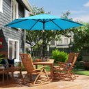 Outsunny 2.6M Garden Parasol Umbrella With Aluminium Pole, Tilt, Crank