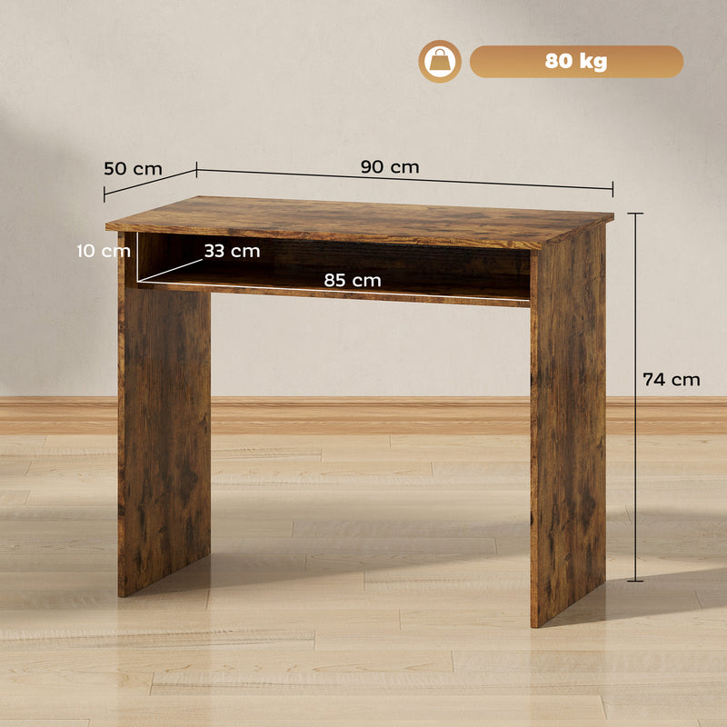 HOMCOM Computer Desk Writing Table Study Workstation Storage