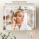 HOMCOM 60 x 80 cm LED Bathroom Mirror Cabinet with Double-Sided Mirrors