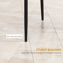 HOMCOM Dining Chairs, Faux Leather Kitchen Chairs, Black