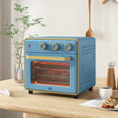 20L Mini Oven Toaster Oven W/ Warm Broil Toast Bake Air Fryer Timer 1400W Blue
