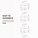 HOMCOM 260 CD Storage Unit 120 DVD Storage Tower with 9 Compartments