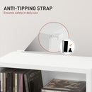 HOMCOM 260 CD Storage Unit 120 DVD Storage Tower with 9 Compartments