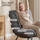 HOMCOM Accent Chair, Reading Chair With Spring Cushion, Dark Grey