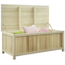 Outsunny 172 Litre Outdoor Storage Box, Wooden terrace Box, Natural