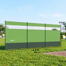 Outsunny Camping Windbreaks with Clear Windows, Army Green