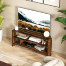 HOMCOM Corner TV Stand, TV Unit With Open Shelves For 47 Inch TV