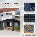 Outsunny 3 X 4m Hardtop Gazebo Aluminium Garden Pavilion